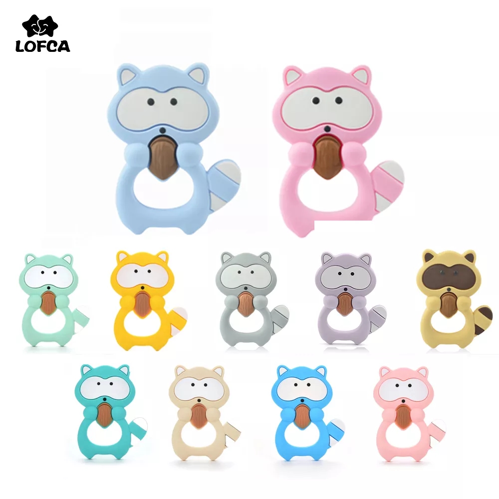 Baby Products Expo - 1 adet rakun silikon diş kaşıyıcı