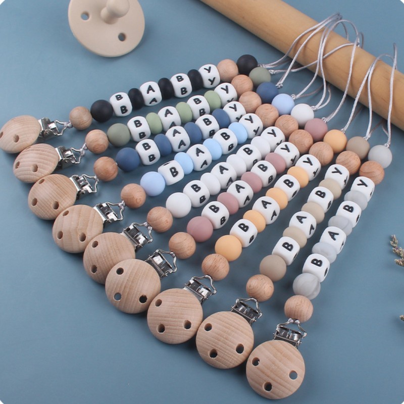 Baby Products For Gift - Emzik Zinciri İçin Kişiselleştirilebilir İsimli Silikon